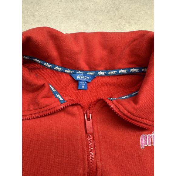 Prince Pickleball Womens Size Medium Crop Pullover Sweatshirt Power Orange Red - Picture 3 of 7